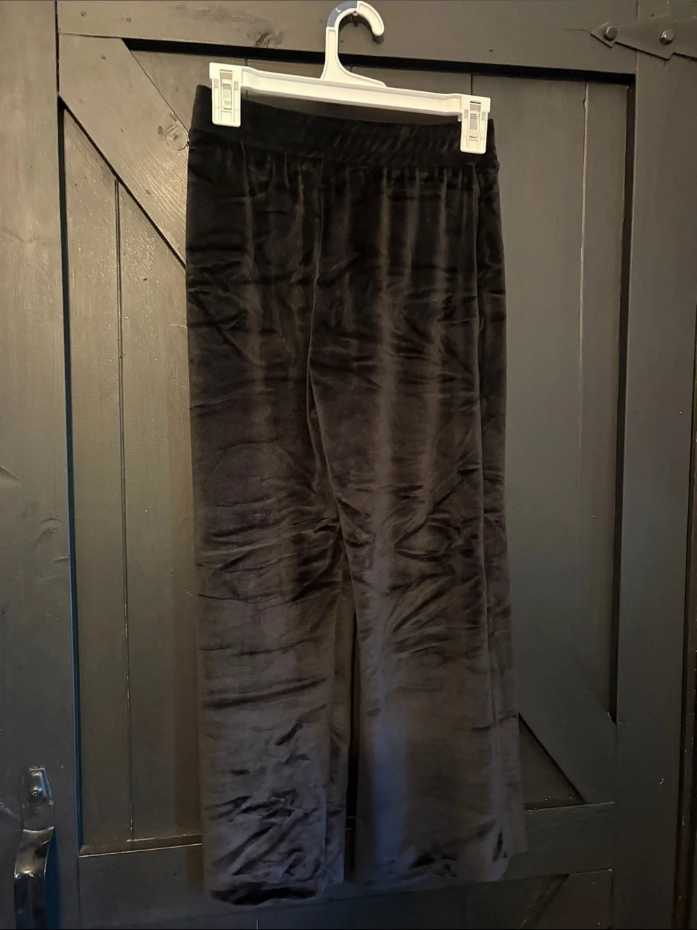 Zella Black Velvet Wide-Leg Kids Pants